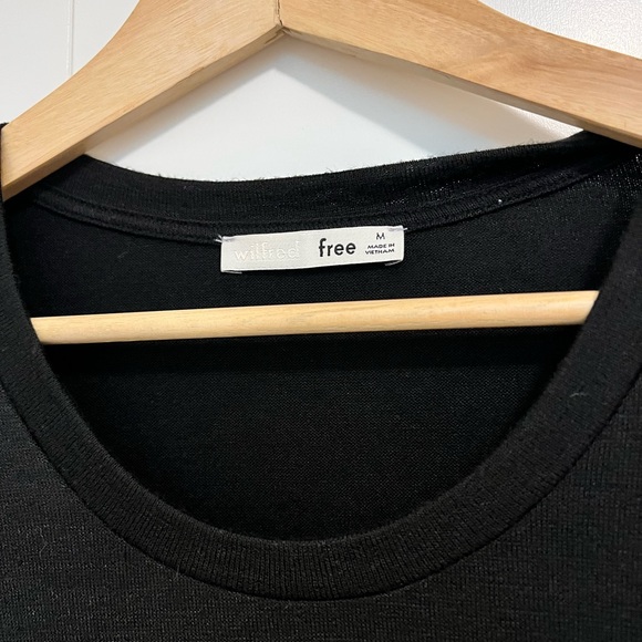 Wilfred Free Long Sleeve T Shirt Black. - Picture 2 of 3